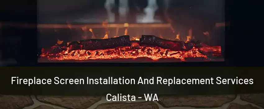 Fireplace Screen Installation And Replacement Services Calista - WA