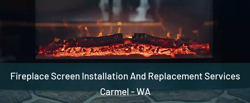 Fireplace Screen Installation And Replacement Services Carmel - WA