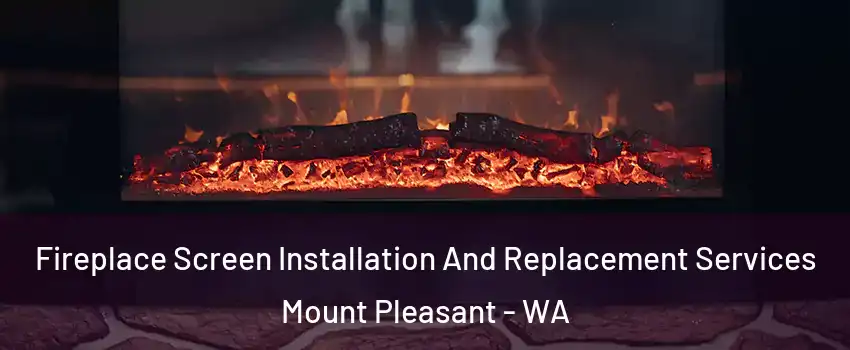 Fireplace Screen Installation And Replacement Services Mount Pleasant - WA