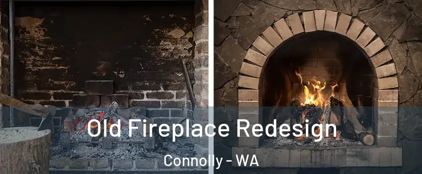 Old Fireplace Redesign Connolly - WA